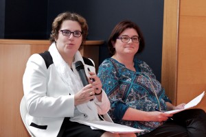 Corinne Leveleux-Teixeira, élue au Conseil régional Centre et Sophie Savignac, directrice de la Boutique de Gestion